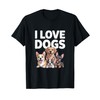 I Love Dogs Cute Puppy Pals Design T-Shirt