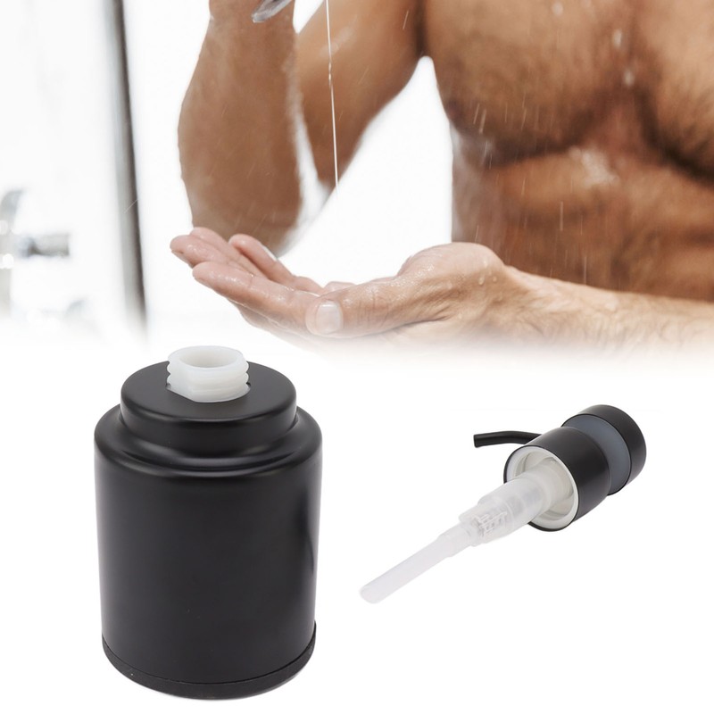 Stainless Steel Soap Dispenser Manual Liquid Pump Hand Press Bottle