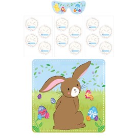 Henbrandt Stick the Tail on the Bunny Kids Easter Activity Game