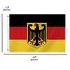 2×3 FT German Flag,Medium 60×90 CM Germany Eagle Arm of