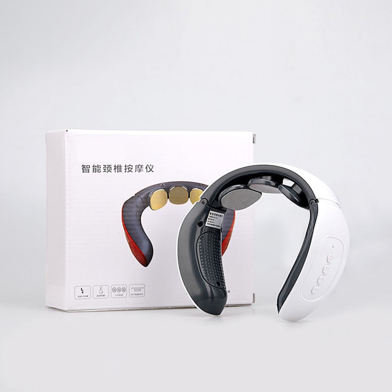 4 Heads Intelligent Cervical Spine Massager Electric Cordless Hot Compress