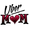 CafePress Uber Mom Mother's Day Heart Oval Sticker Oval Car