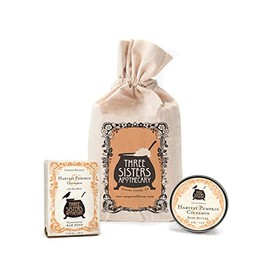 Three SIsters Apothecary Muslin Gift Set - Bar Soap and Body Butter (Harvest Pumpkin)