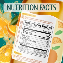 TrueSeaMoss Sea Moss Gel – Made in USA – Wildcrafted Seamoss, Fresh Fruits & Sea Vegetables – Orange, Pack of 1 (Labels may Vary)