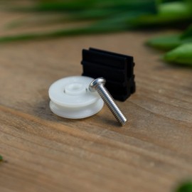 Vitavia 22mm Door Wheel Kit, Also Suitable for Halls Greenhouses