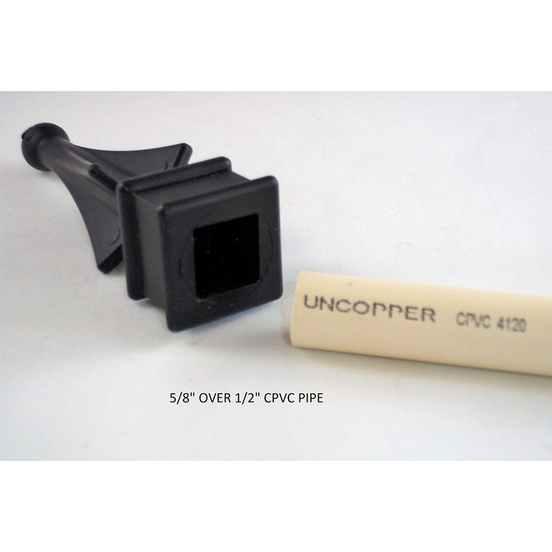Retrospec Creations 25 Each for 5/8” Black Plastic Finial Tops