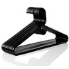 Plastic Hangers HD Heavy Duty, 40 Pcs. Black Color, Made