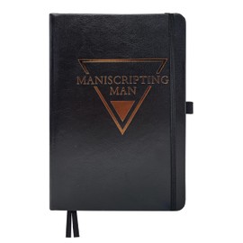 Maniscripting Man: Men's 90- Day Gratitude Journal (Black/Bronze)