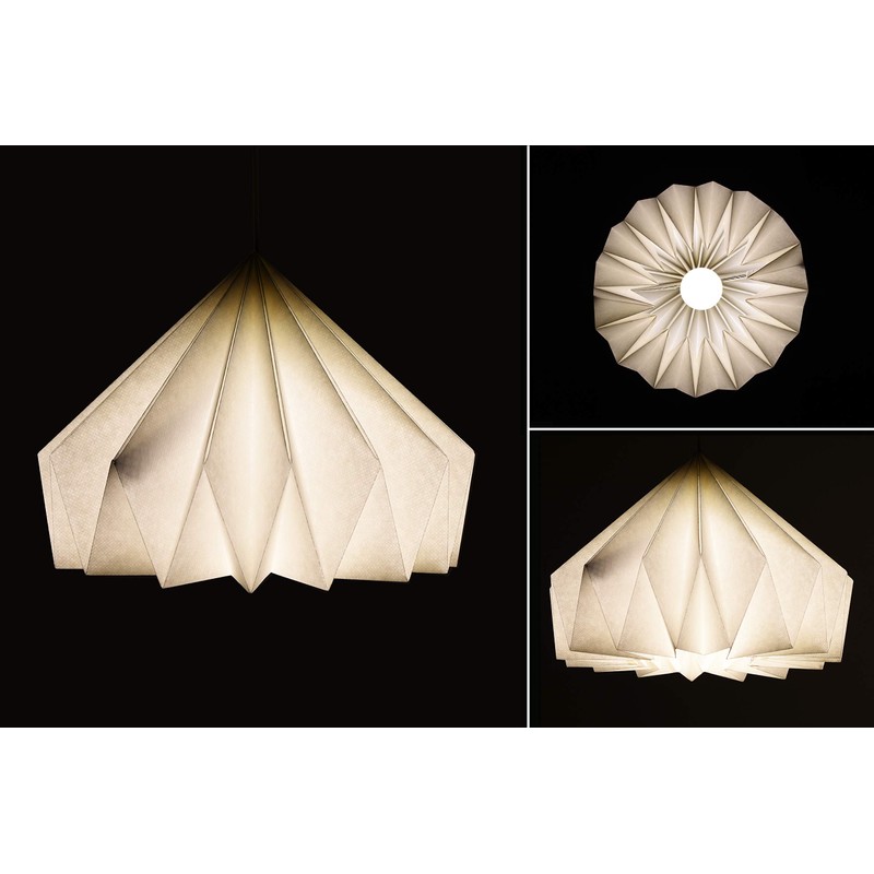 Brownfolds Paper Origami Lamp Shade; Vanilla Bliss Dual Pack White