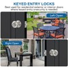 3 Pack Keyed Entry Door Knob Set, All Keyed Same