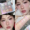 Glitter Eyeshadow Palette Eye Shadow Pallets for Women, Pink Silver