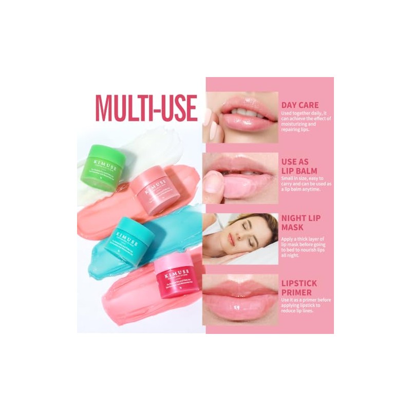 KIMUSE- Set de mascarilla para dormir para labios: productos para