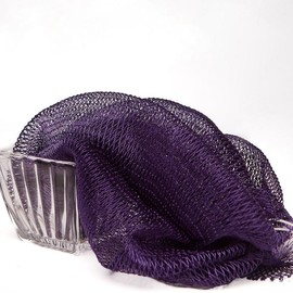 African Exfoliating Net Sponge, Ethically Sourced From Nigeria:_Purple