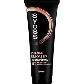 Syoss Deep Conditioner Intense Keratin (250 ml), Nourishing Conditioner with 12% Keratin Building Complex, Hair Conditioner Strengthens Weak, Brittle Hair from the Inside