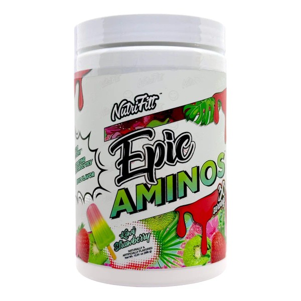 Suplemento En Polvo Nutrifitt Aminoácidos Sabor Kiwi Fresa X 366g
