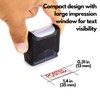 SIRDAS Self Inking Rubber Stamp, Refillable Red Ink Preinstalled -