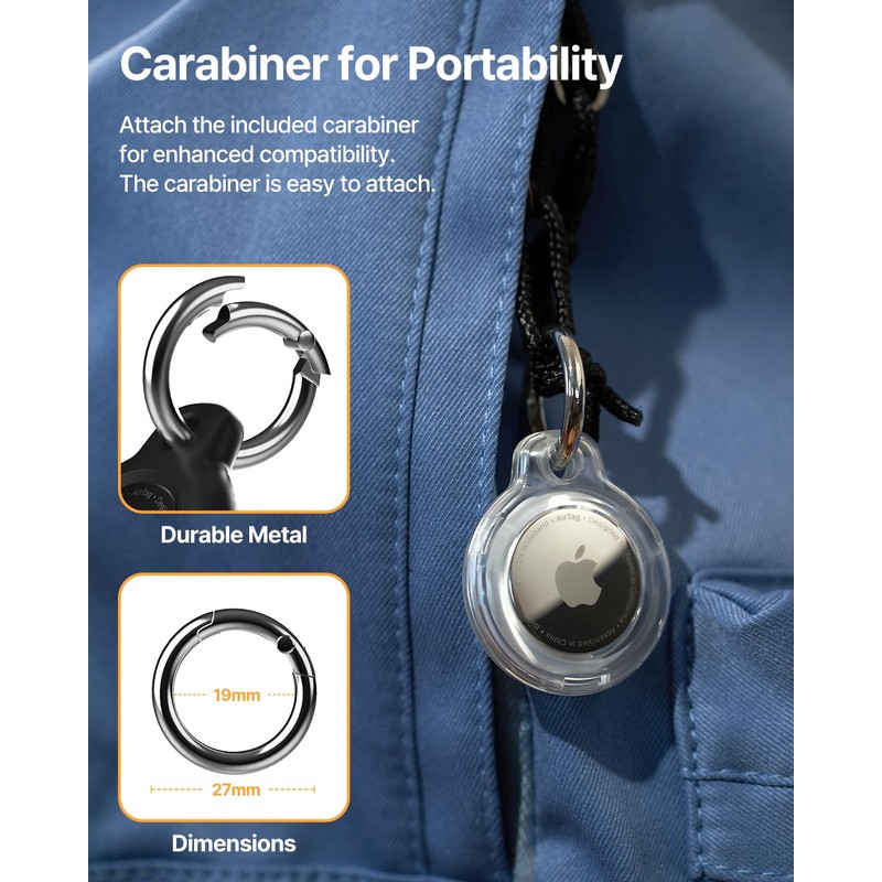 Hard Frame Case for AirTag Black