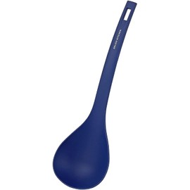 DELISH KITCHEN G-5066 Pearl Metal Spatula Spatula Navy 12.4 inches (31.5 cm) All Nylon Cooking Spoon