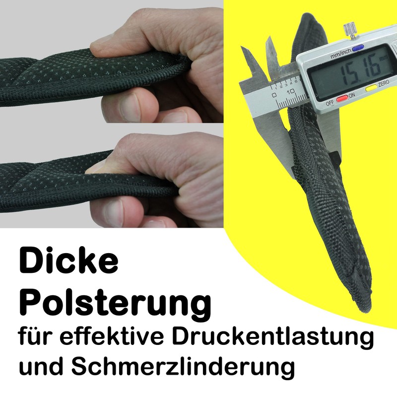 Taschenmann2005 Replacement Shoulder Strap or Shoulder Pads, Various Designs, black