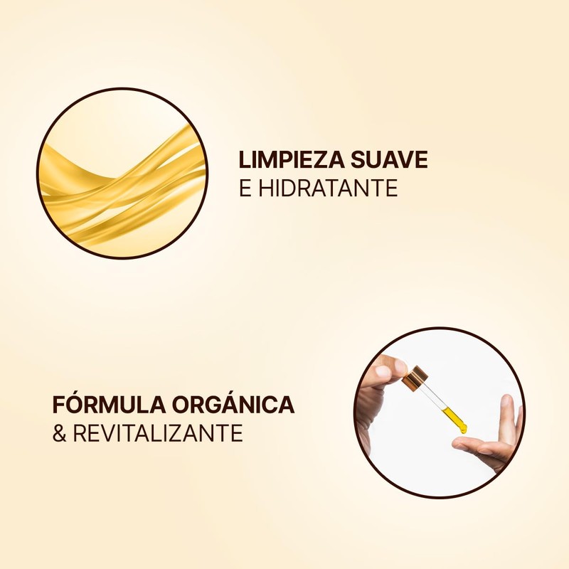 Shampoo Honey Glow Natural con Miel y Manzanilla, Limpieza Suave