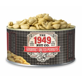 The 1949 Nut Co. Gourmet Salted Virginia Style Peanuts | Oil Roasted Fried with a Unique Crispy Crunch | Extra-Large, Hand-Cooked in the USA with an Old Family Recipe, 20 oz.
