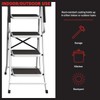 4 Step Ladder Folding Step Stool Ladder for Adults with