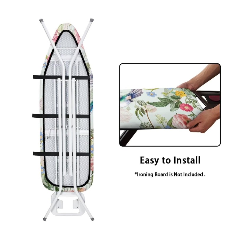 Hummingbird Floral Ironing Board Pad Ironing Board Cover 15" x