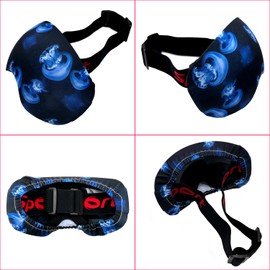KOSTOO Ski Snowboard Goggle Cover, Microfiber Ski Goggle Protector, Snow Sports Cover Sleeve Lens Scratch Dust Protection, Great Gifts for Ski Lovers (Jellyfish)