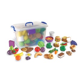 Learning Resources New Sprouts Classroom Play Food Set - 100 Pieces, Play Food for Toddlers Ages 18+ months, Toddler Learning Toys