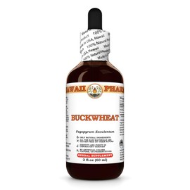 Buckwheat (Fagopyrum Esculentum) Dry Seed Tincture, Made in Hawaii, All Natural, Vegan, Pure Liquid Extract - 2 fl.oz