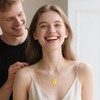 POPLYKE Amber Leaf Necklaces for Women 925 Sterling Silver Amber