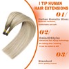 Sunny I Tip Hair Extensions Human Hair Ombre Blonde I
