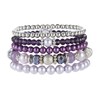 FULU AUTUMN Women's Crystal Beads Bracelet Multilayer Stones Bracelet Boho