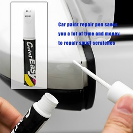 JNNJ 2 Pieces Car Paint Repair Scratch Repair Pen, Car Repair Paint, Car Brush Paint Repair Pen, Car Scratch Repair Agent, Car Paint Repair for Cars Repair Tool (White)