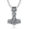 Swordgod Thor's Hammer Necklace for Men Women 925 Sterling Silver
