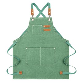 Nanxson Canvas Chef Apron for Men with Pockets Tool Apron for Cooking Gardening Painting