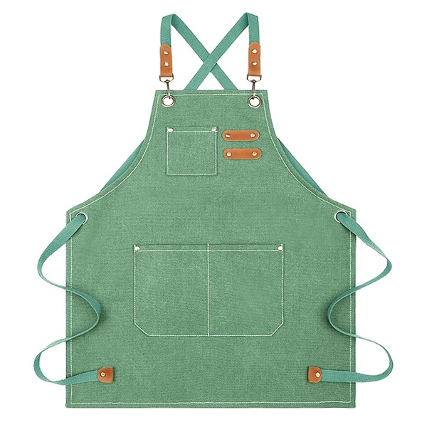 Nanxson Canvas Chef Apron for Men with Pockets Tool Apron