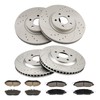 Torchbeam Front and Rear Brake Pad & Rotor Kit Brake