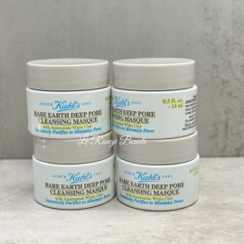 Kiehl's Lot 4x Kiehl's Rare Earth Deep Pore Cleansing Masque 0.5oz / 14ml ea Travel Size