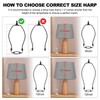 YOKIVE 9 Inch Lamp Harp, Detachable Lamp Shade Holder with