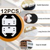 MARRTEUM 12 Pieces Plastic Drawer Guides Drawer Track Rail Slides