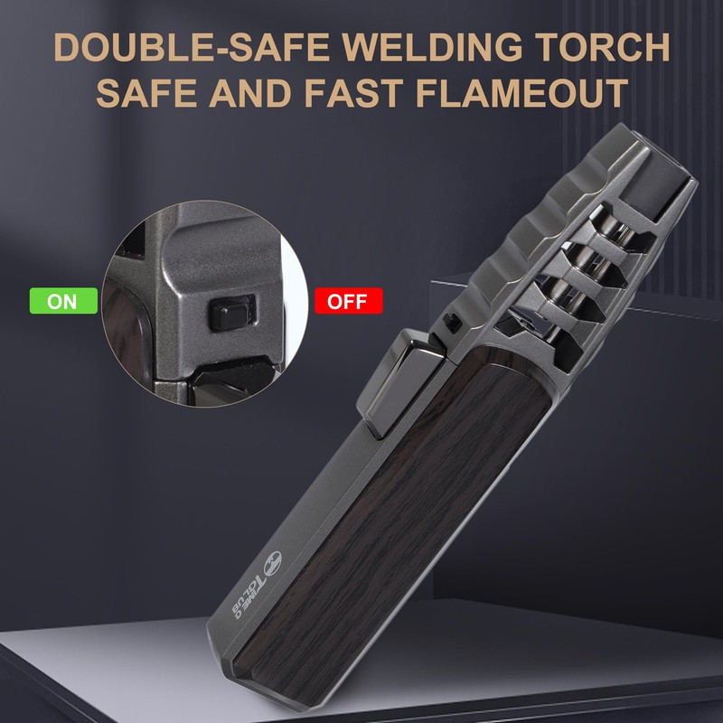 Butane Torch Lighter, welding torch,super long flame,Refillable Kitchen Cooking Torch