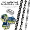 Evponk 10 Pair Single Speed Bike Chain Master Link, Carbon