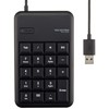 Elecom TK-TCM014BK Wired Membrane, Small, USB Port, Heavy Duty, Black