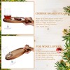 6 Pcs Christmas Charcuterie Boards Wine Appetizer Plates Acacia Wood