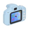 Kids Camera 2.0in IPS Screen Blue Comfortable Grip Rounded Body