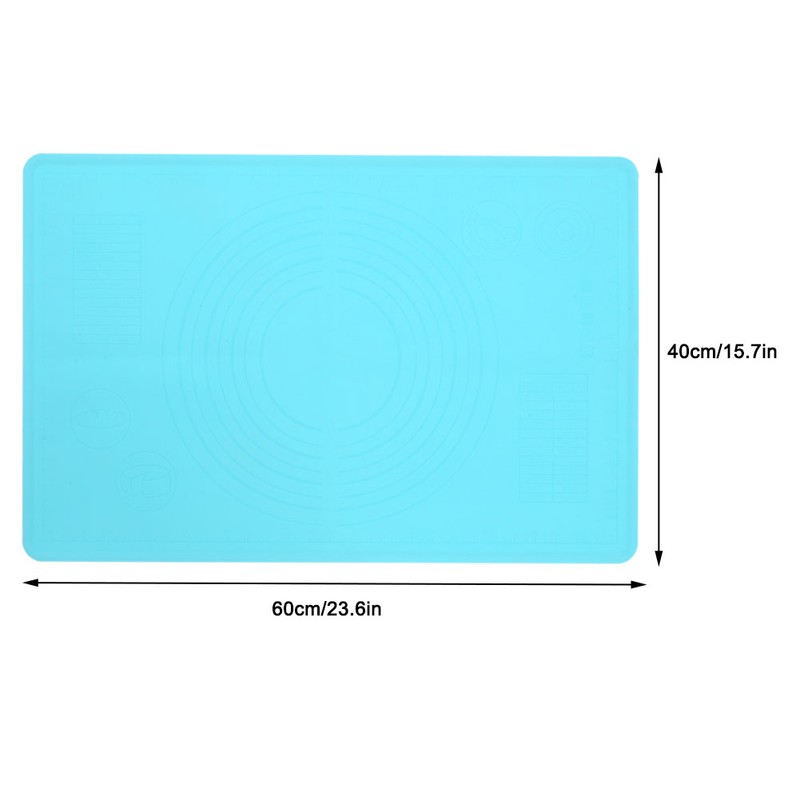 Silicone Baking Mat Dough Rolling Kneading Pastry Pad with Scale