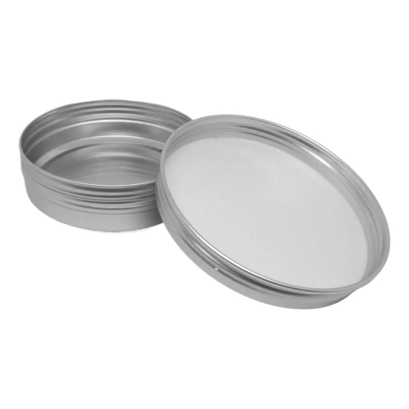 Meliars Frasco Pomadera Aluminio Metal 100 Grs ( 12 Piezas)