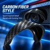 4PCS Curved Carbon Fiber Backup Camera Rain Shield for Commuting
