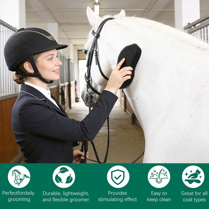 Body Sponge for Horse Washing and Massage,Horse Grooming Sponge Brush